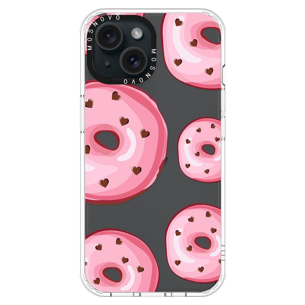 Pink Donuts Phone Case - iPhone 15 Case - MOSNOVO