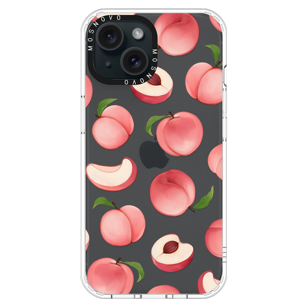 Cute Peach Phone Case - iPhone 15 Case - MOSNOVO