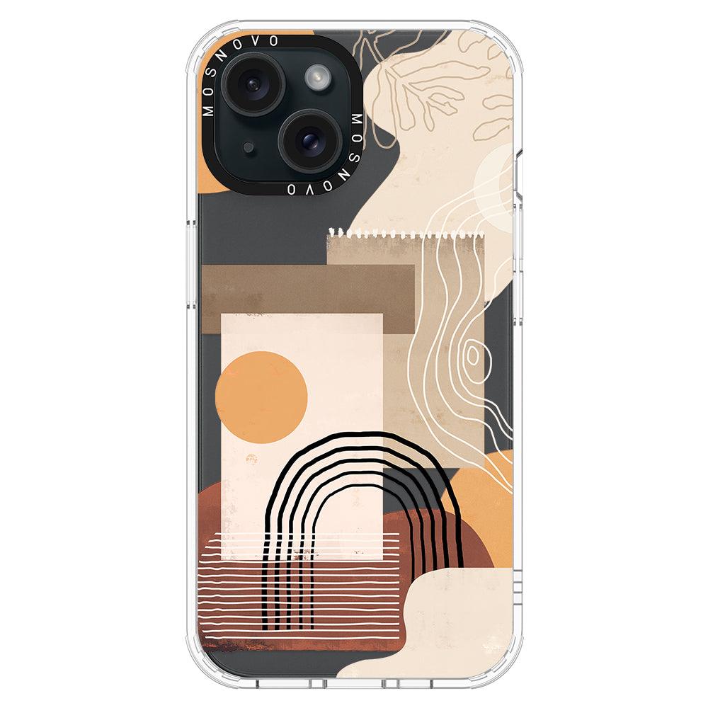 Minimalist Abstract Art Phone Case - iPhone 15 Plus Case - MOSNOVO