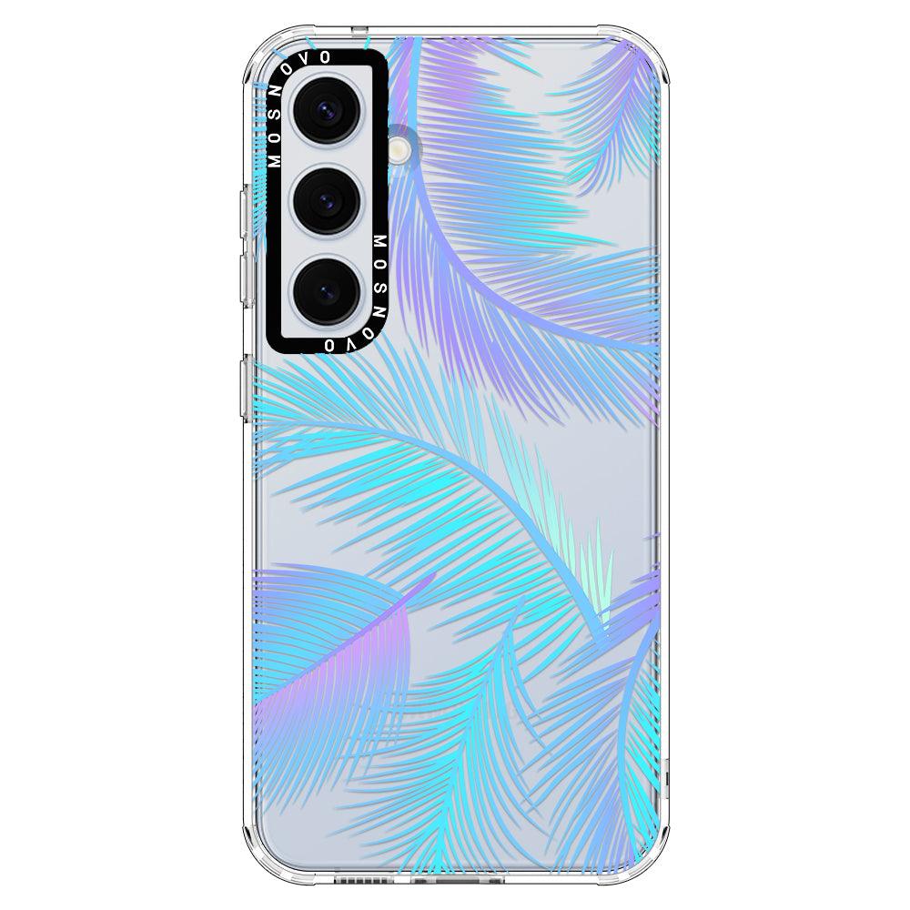 Gradient Tropical Palm Leaf Phone Case - Samsung Galaxy S24 Plus Case - MOSNOVO