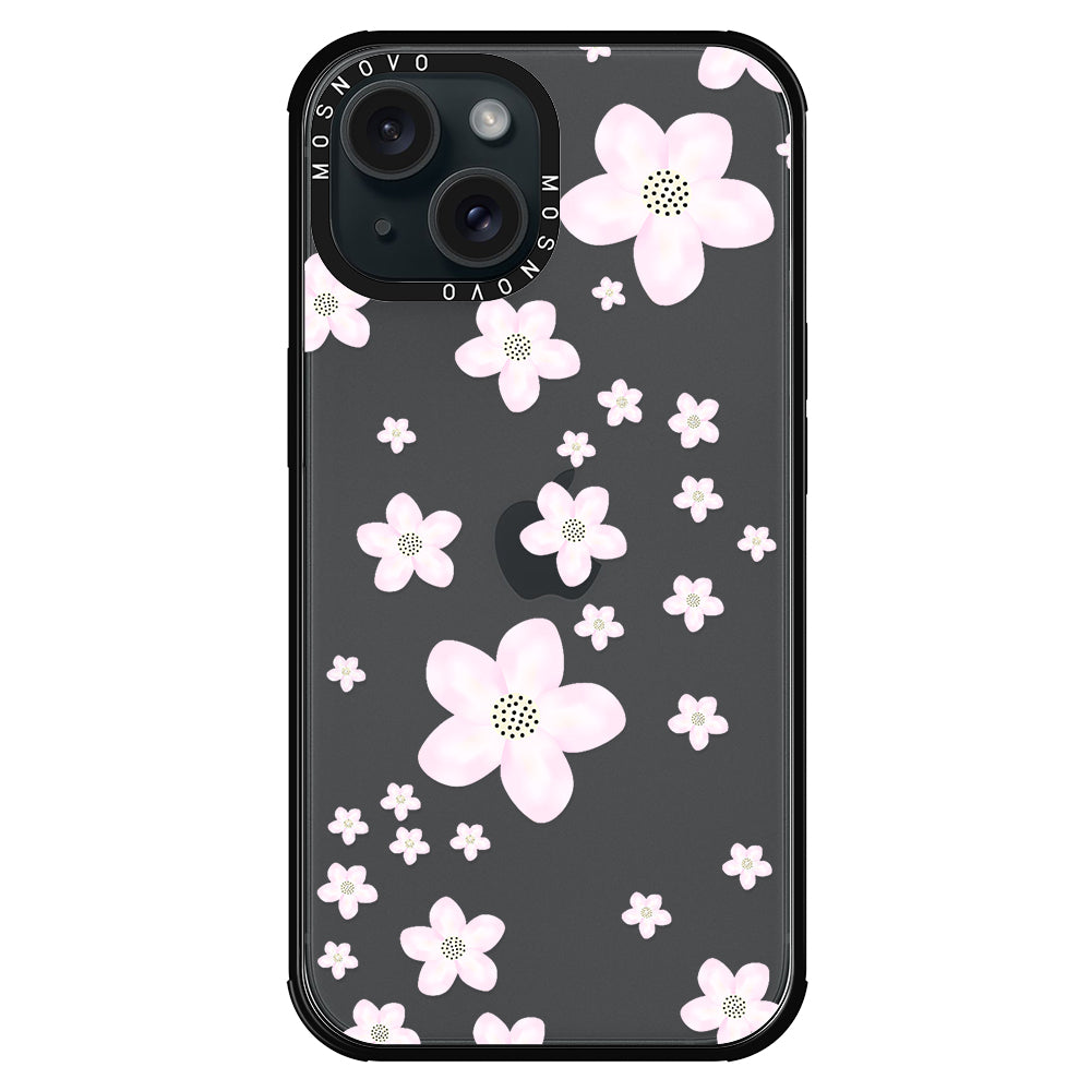 Pink Cherry Blossom Phone Case - iPhone 15 Plus Case - MOSNOVO