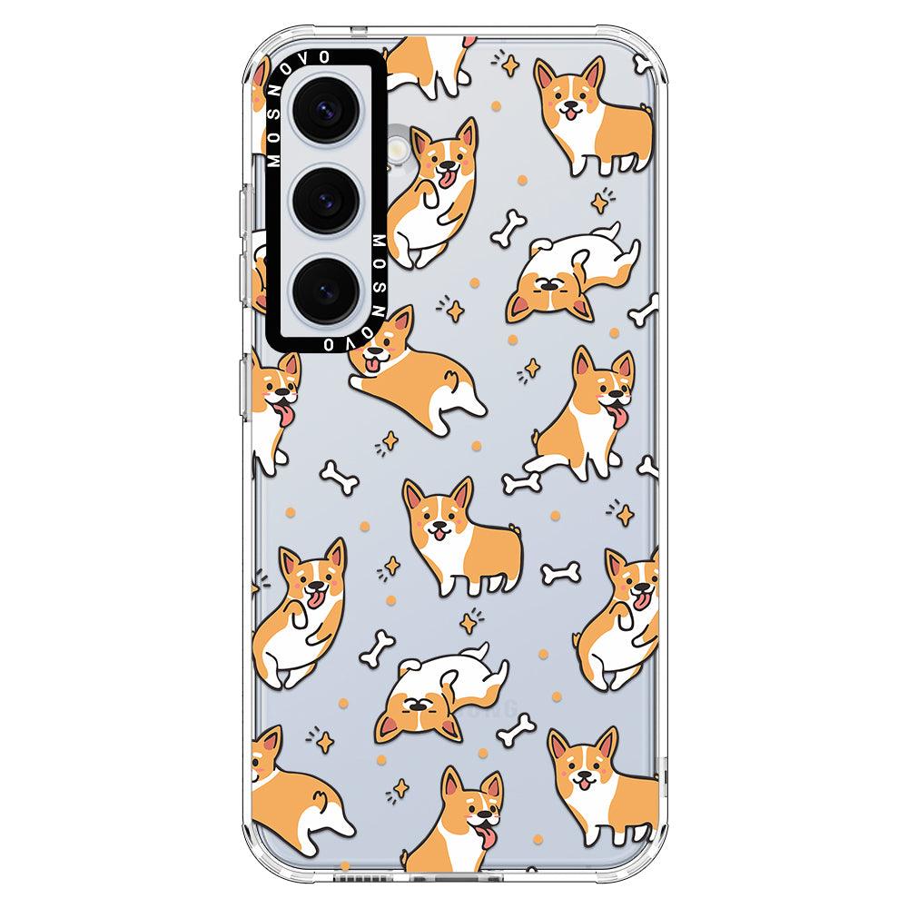 Cute Corgi Phone Case - Samsung Galaxy S24 Plus Case - MOSNOVO