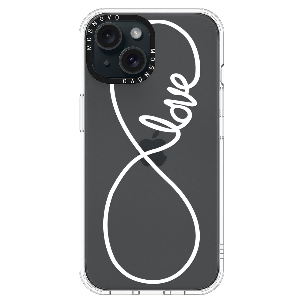 Infinity Love Phone Case - iPhone 15 Plus Case - MOSNOVO