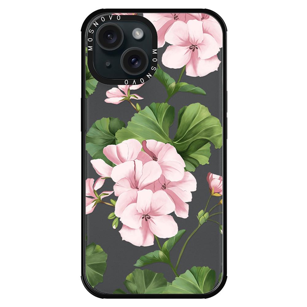 Geranium Phone Case - iPhone 15 Case - MOSNOVO