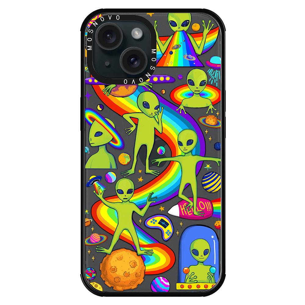 Funny Alien Phone Case - iPhone 15 Case - MOSNOVO