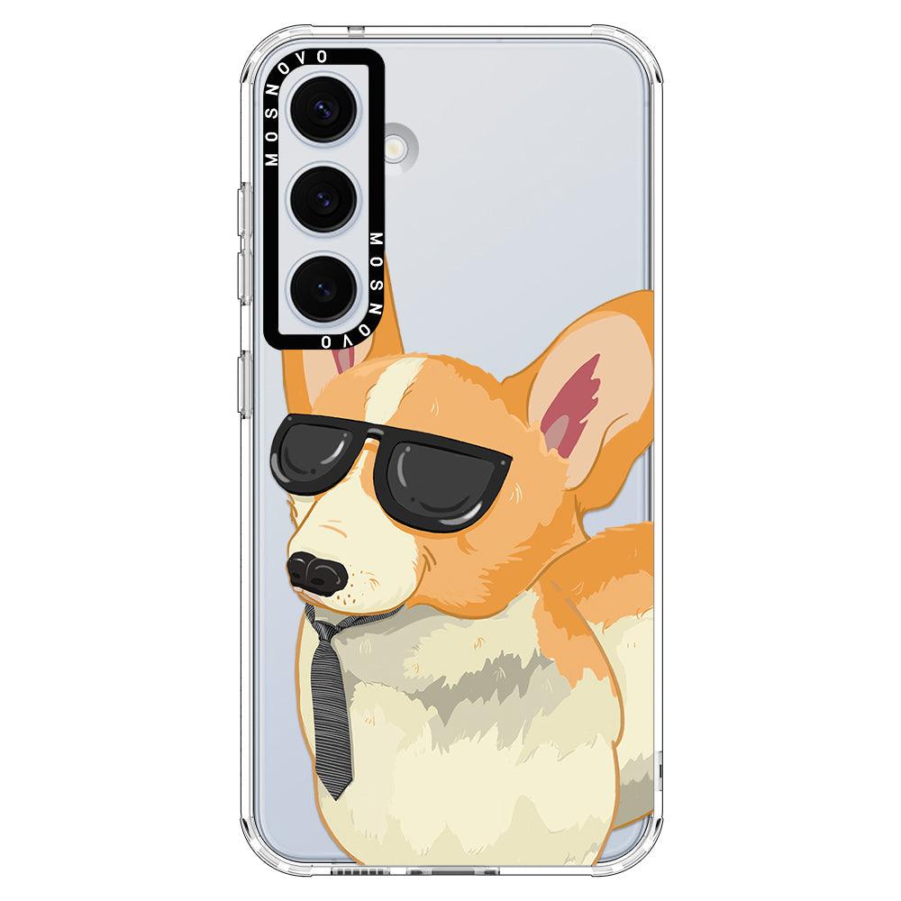 Fluffy Corgi Phone Case - Samsung Galaxy S24 Case - MOSNOVO