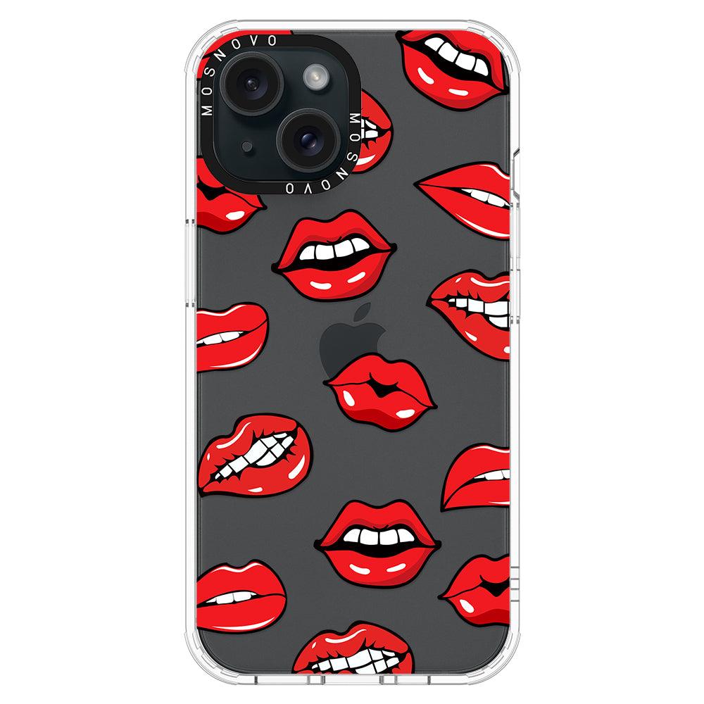 Hot Lips Phone Case - iPhone 15 Case - MOSNOVO