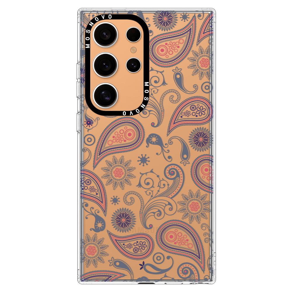 Paisley Phone Case - Samsung Galaxy S24 Ultra Case - MOSNOVO