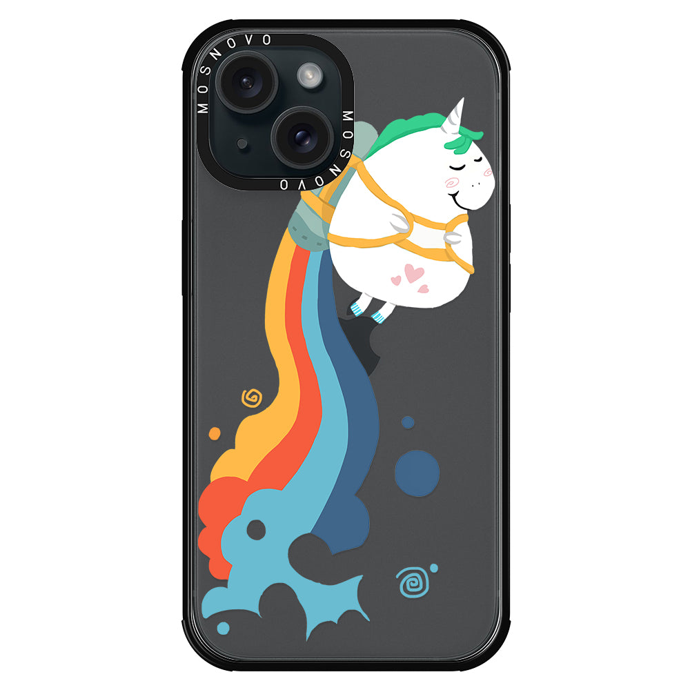 Cute Rainbow Unicorn Phone Case - iPhone 15 Case - MOSNOVO