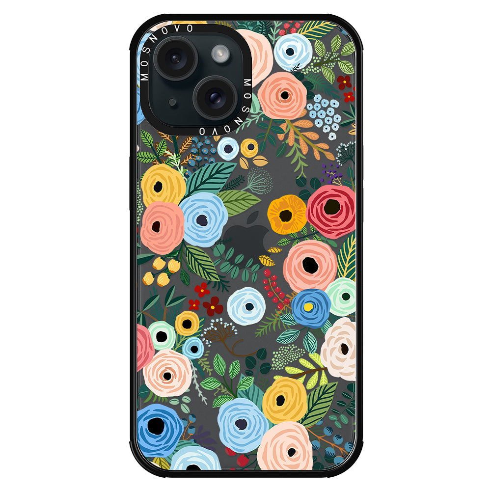 Pastel Perfection Flower Phone Case - iPhone 15 Plus Case - MOSNOVO