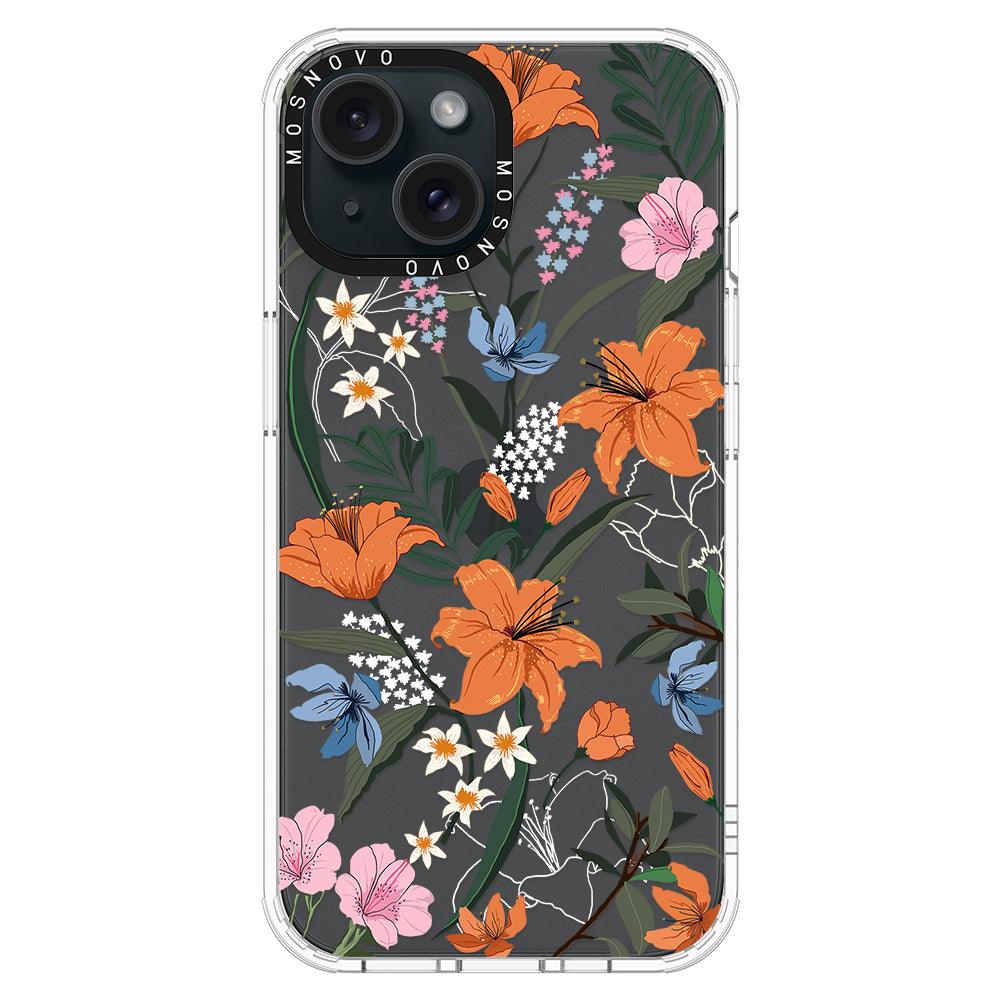 Lily Garden Phone Case - iPhone 15 Case - MOSNOVO