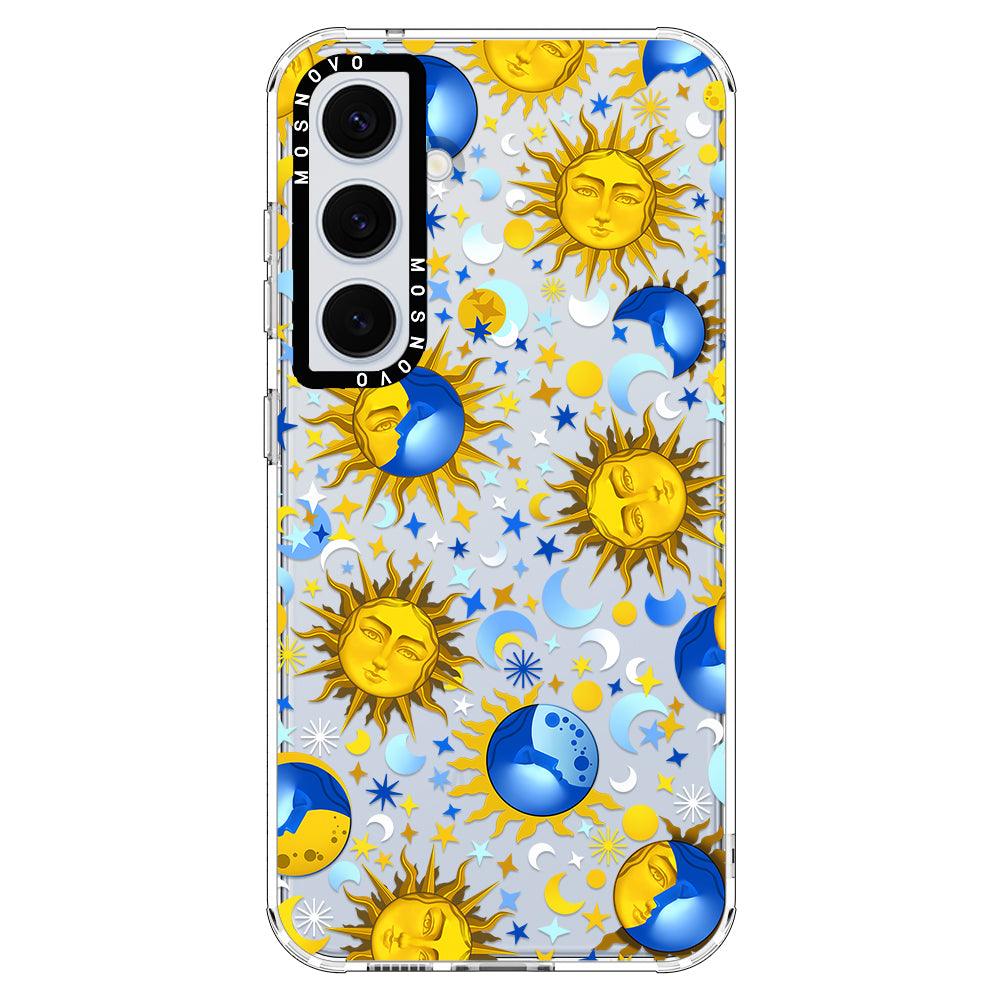 Celestial Sun Moon Phone Case - Samsung Galaxy S24 Case - MOSNOVO