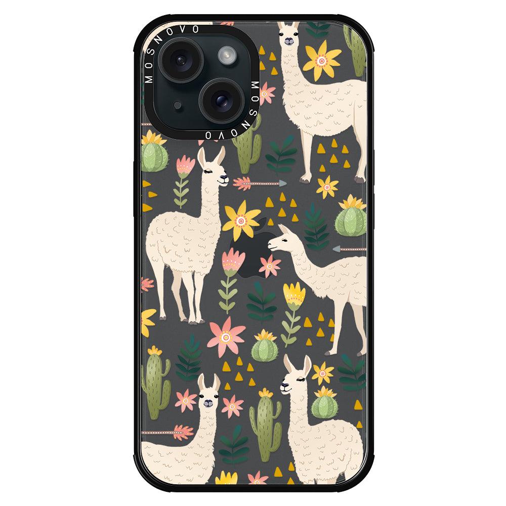 Desert Llama Phone Case - iPhone 15 Case - MOSNOVO