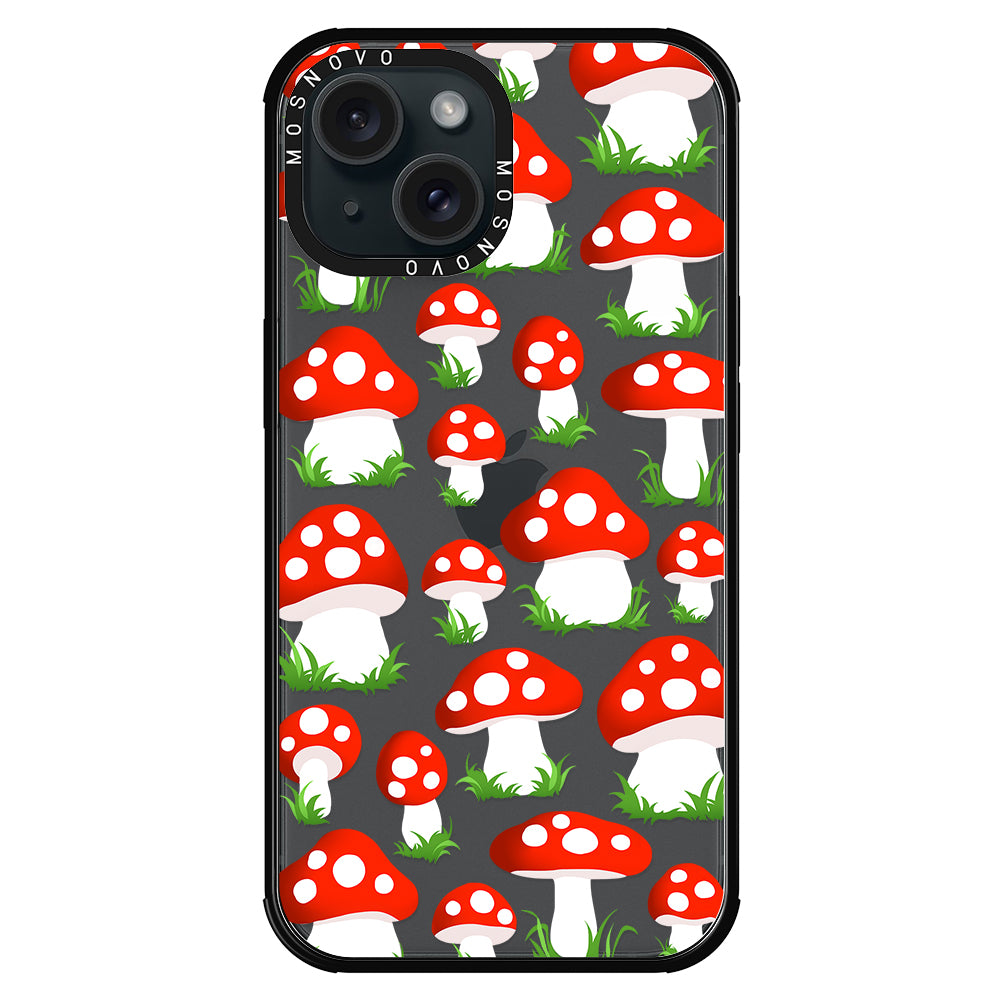 Cute Mushroom Phone Case - iPhone 15 Case - MOSNOVO