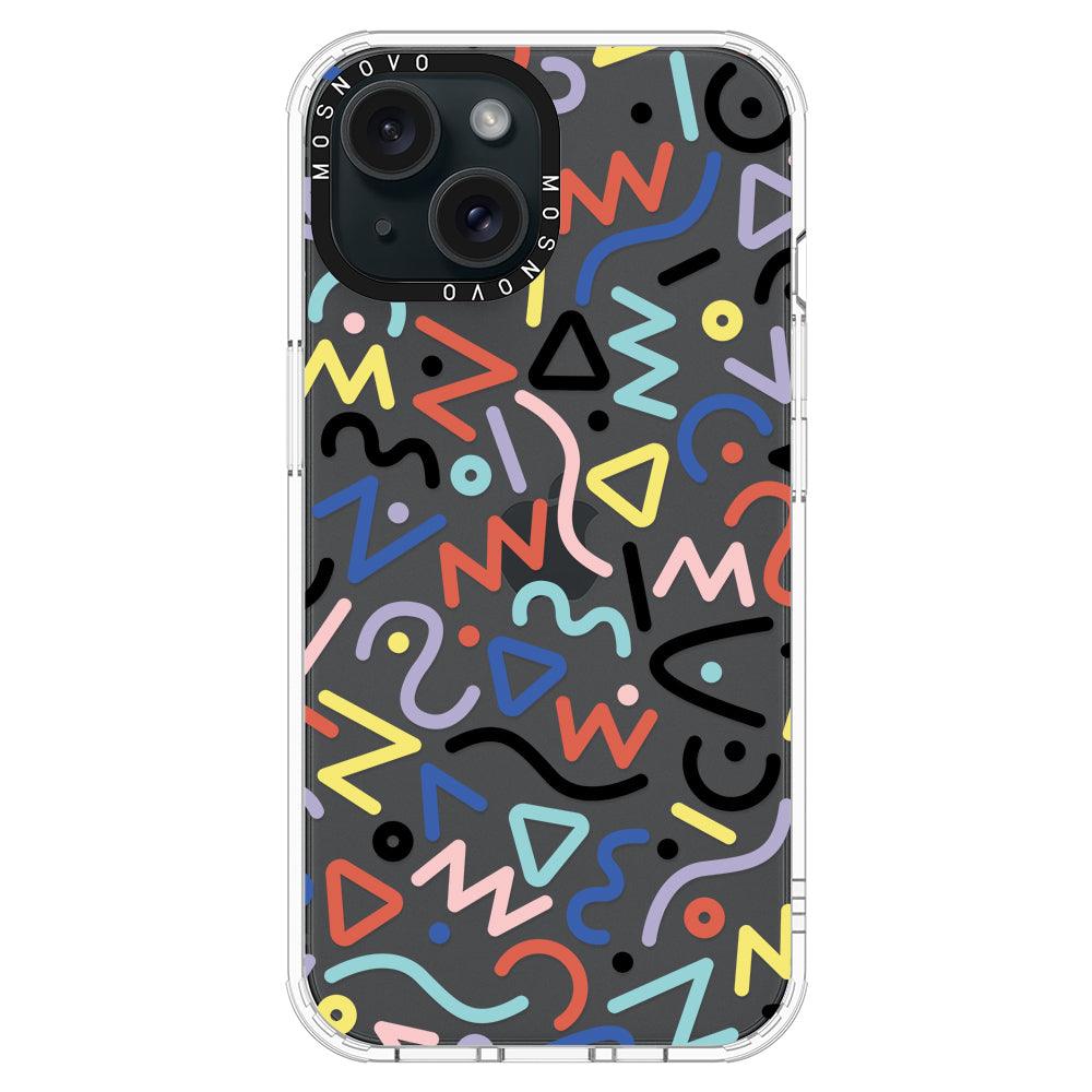 Doodle Art Phone Case - iPhone 15 Case - MOSNOVO