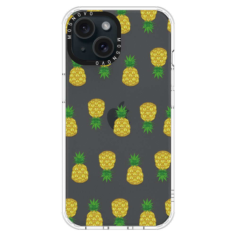 Cute Hawaiian Pineapple Phone Case - iPhone 15 Case Clear