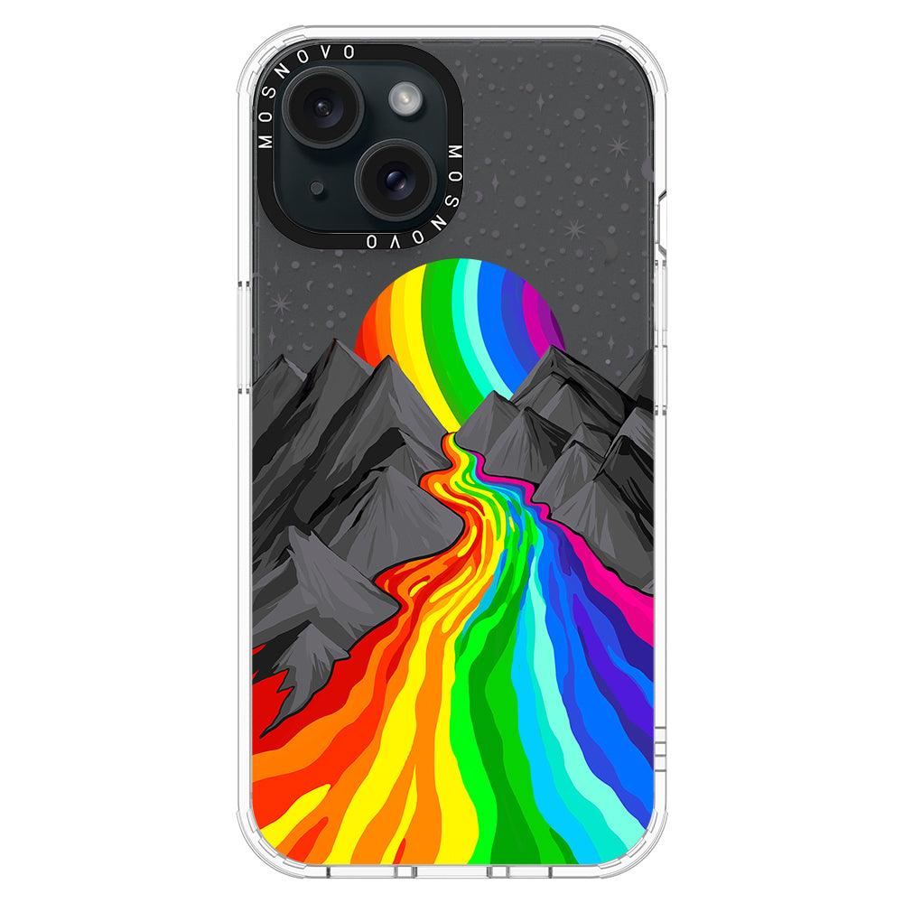 Rainbow Landscape Phone Case - iPhone 15 Plus Case - MOSNOVO