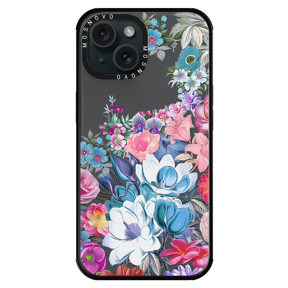 Magnolia Flower Phone Case - iPhone 15 Plus Case - MOSNOVO