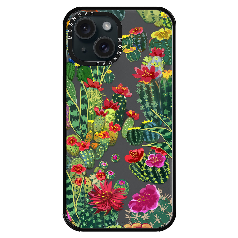 Cactus Garden Phone Case - iPhone 15 Case - MOSNOVO