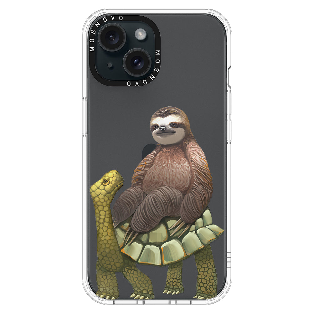 Sloth Turtle Phone Case - iPhone 15 Case - MOSNOVO