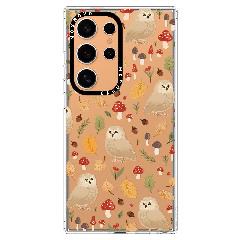 Autumn Owl Phone Case - Samsung Galaxy S24 Ultra Case - MOSNOVO