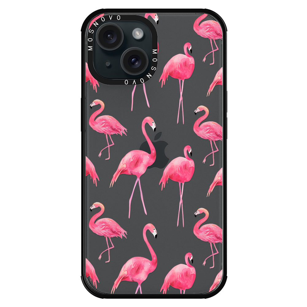 Flamingo Phone Case - iPhone 15 Plus Case - MOSNOVO