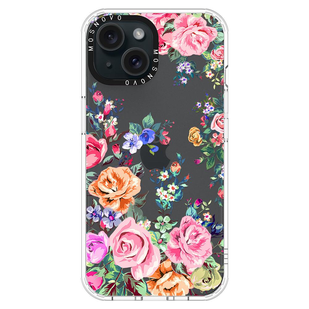 Flower Garden Phone Case - iPhone 15 Case - MOSNOVO