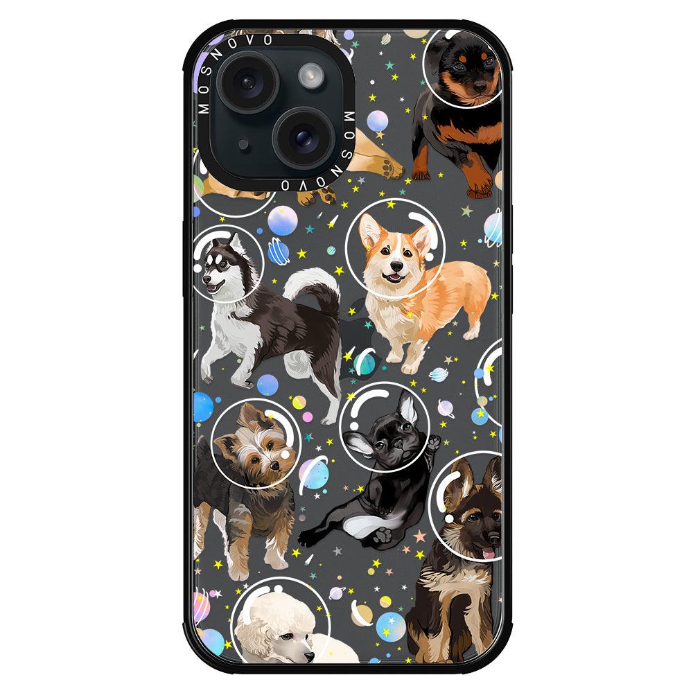 Space Dog Phone Case - iPhone 15 Plus Case - MOSNOVO