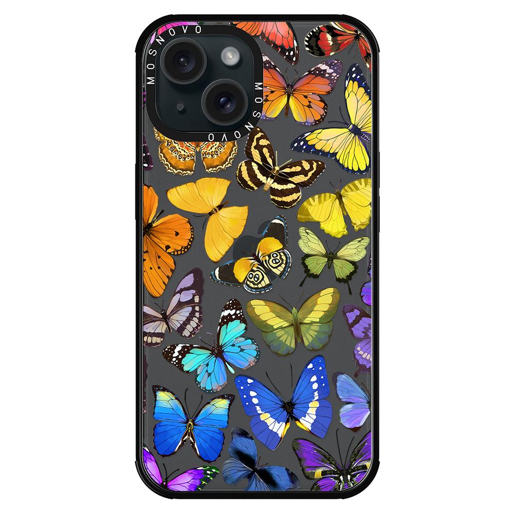 Rainbow Butterfly Phone Case - iPhone 15 Case - MOSNOVO