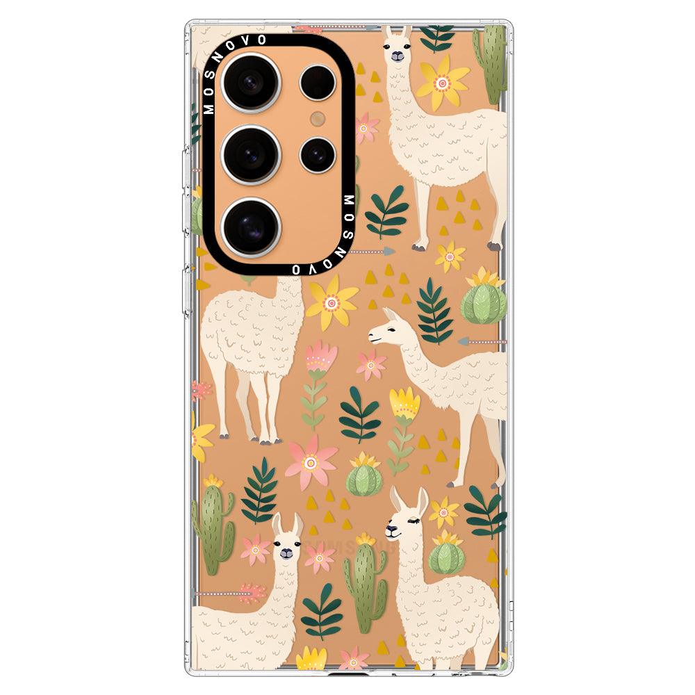 Desert Llama Phone Case - Samsung Galaxy S24 Ultra Case - MOSNOVO