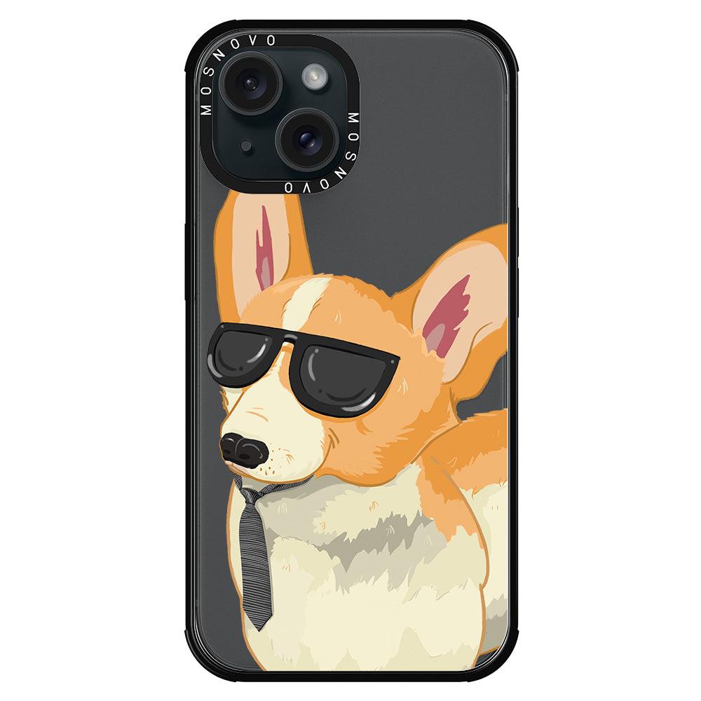 Fluffy Corgi Phone Case - iPhone 15 Plus Case - MOSNOVO