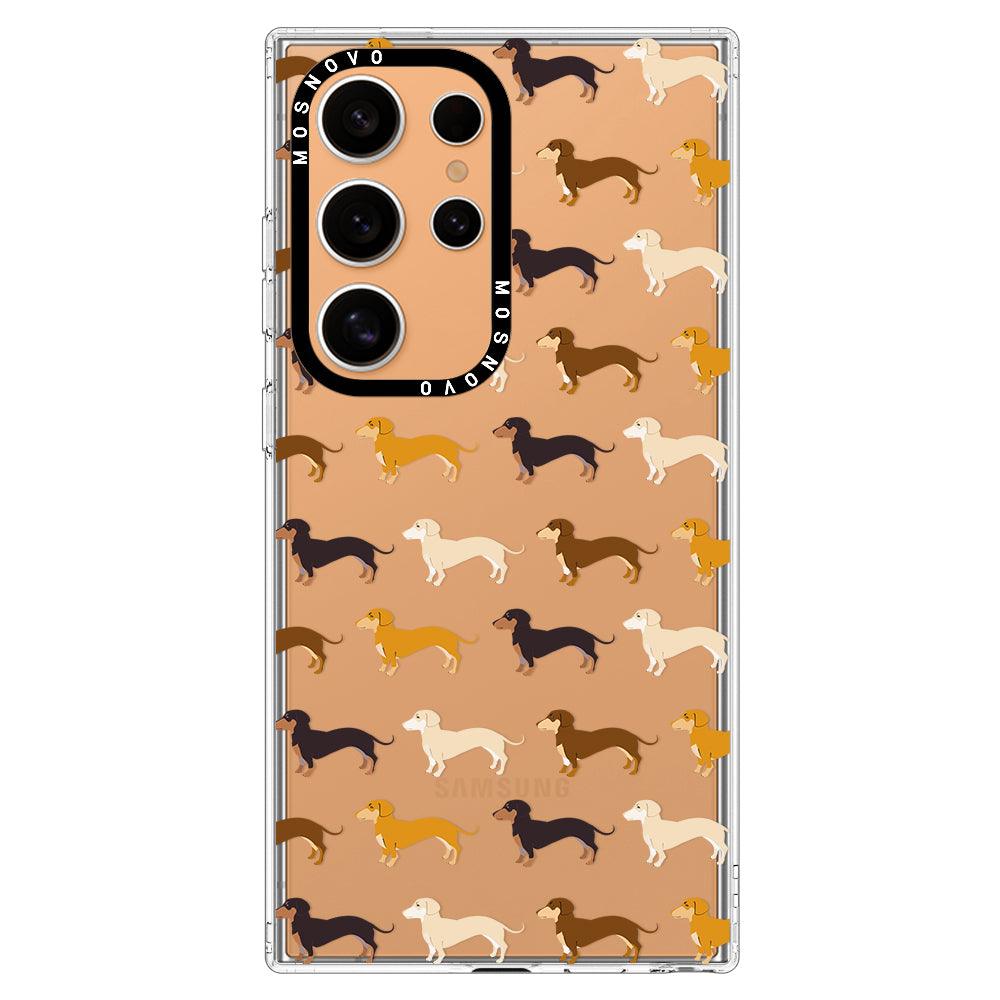 Cute Dachshund Phone Case - Samsung Galaxy S24 Ultra Case - MOSNOVO