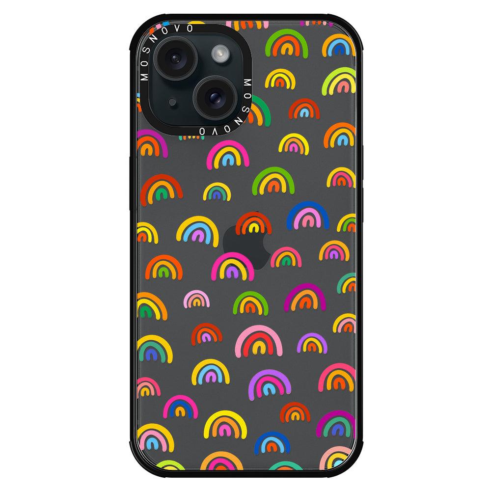 Cute Rainbow Phone Case - iPhone 15 Case - MOSNOVO