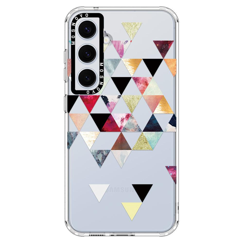 Triangles Stone Marble Phone Case - Samsung Galaxy S24 Plus Case - MOSNOVO