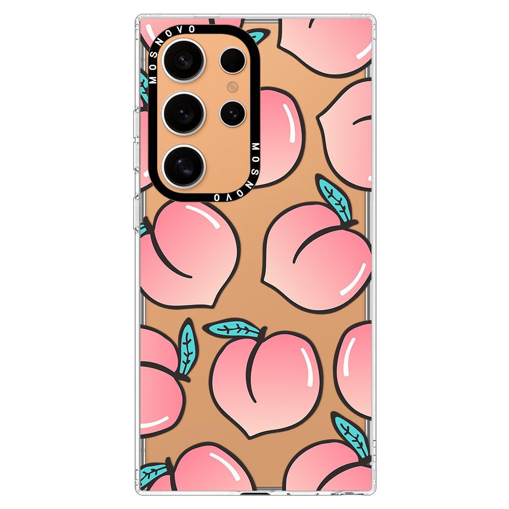 Cute Peach Phone Case - Samsung Galaxy S24 Ultra Case - MOSNOVO