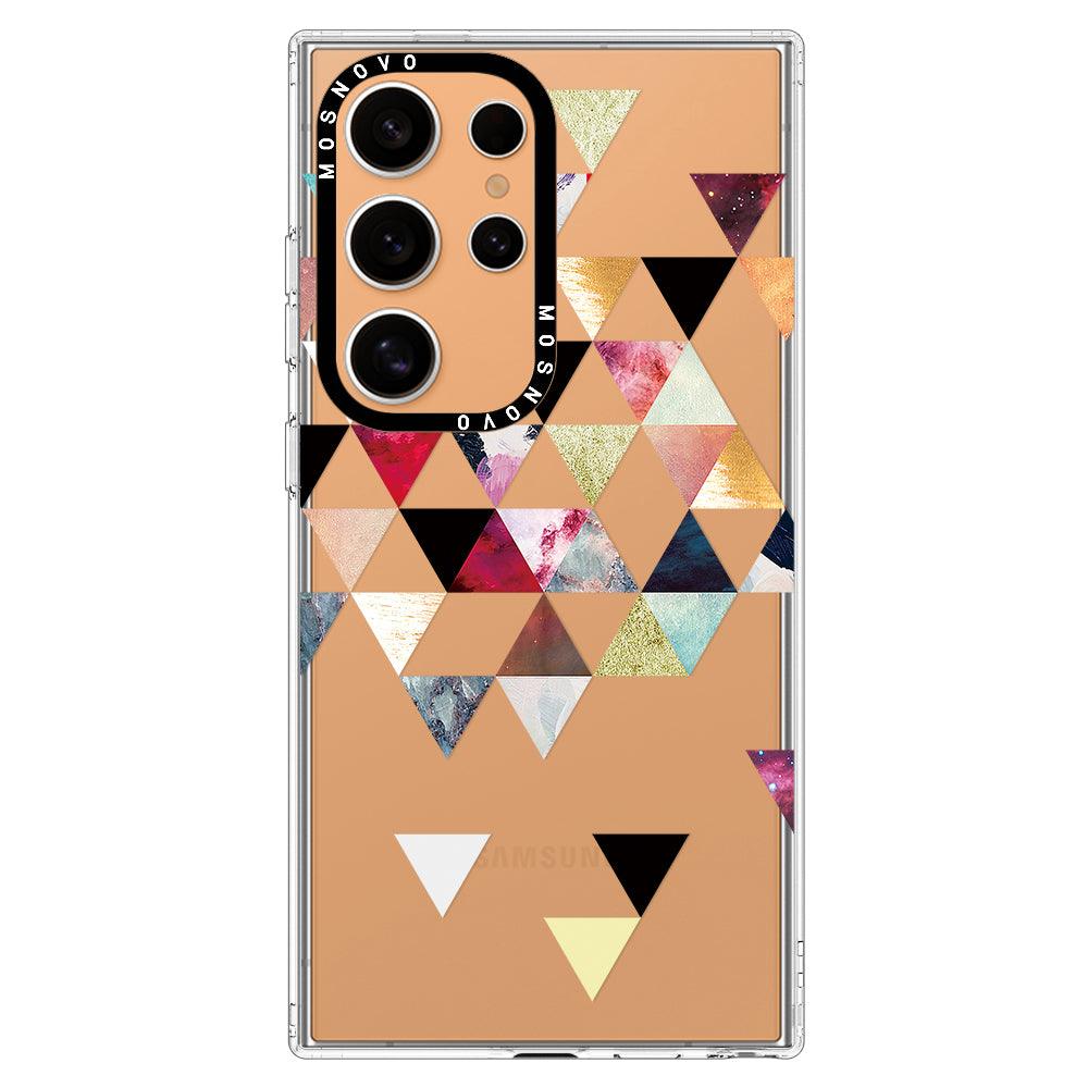 Triangles Stone Marble Phone Case - Samsung Galaxy S24 Ultra Case - MOSNOVO