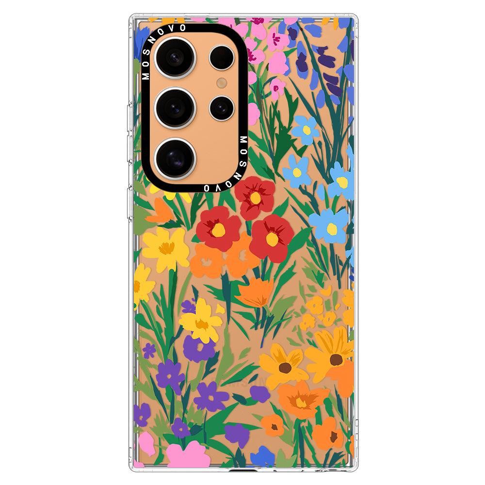 Spring Botanical Flower Phone Case - Samsung Galaxy S24 Ultra Case - MOSNOVO