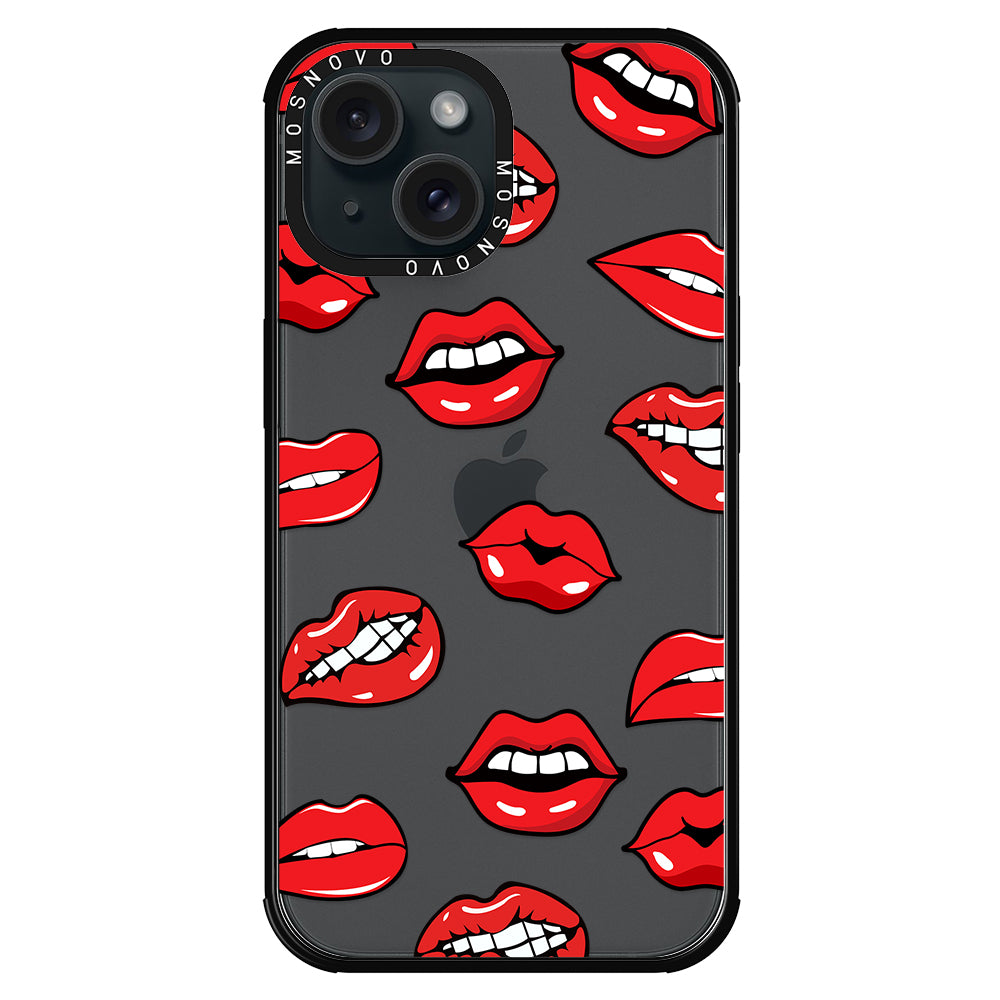 Hot Lips Phone Case - iPhone 15 Case - MOSNOVO