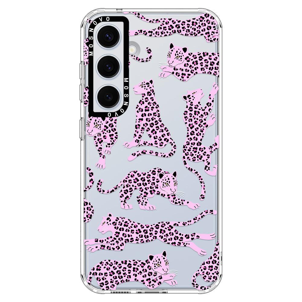 Pink Leopard Phone Case - Samsung Galaxy S24 Case