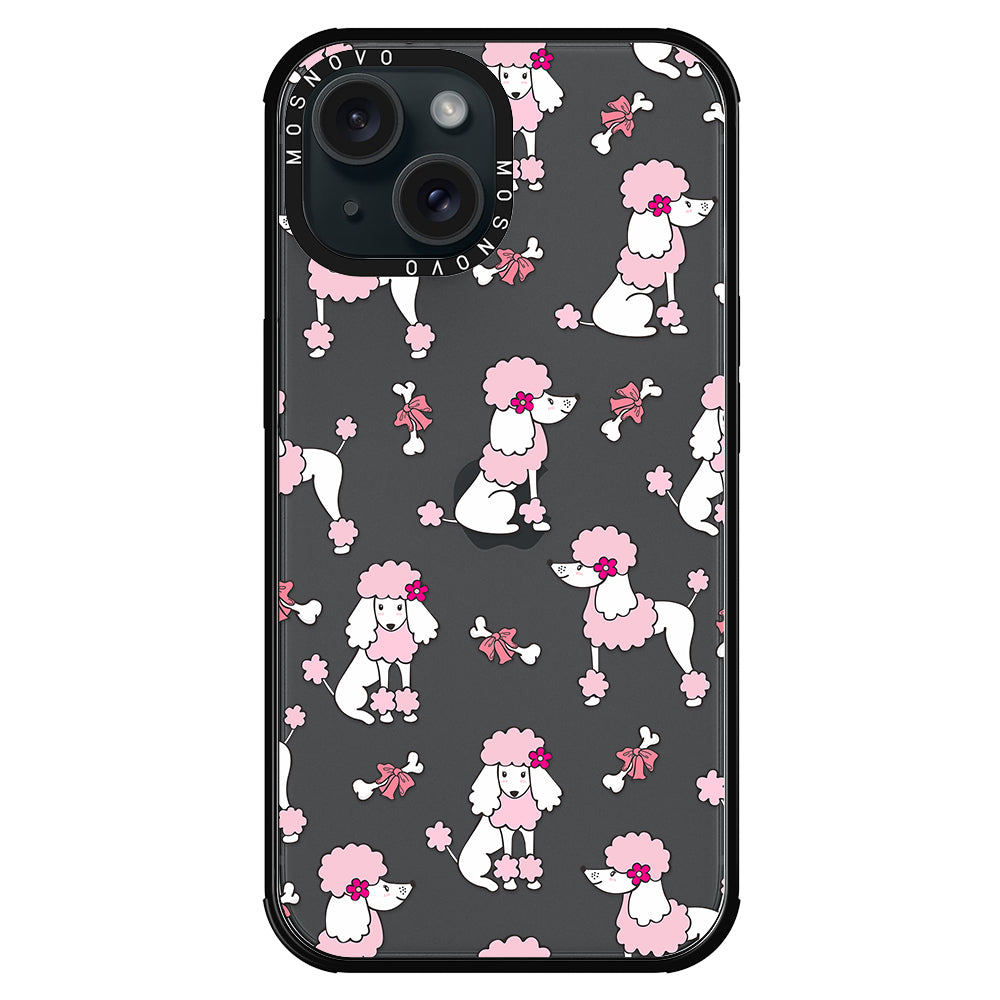 Cute Poodle Phone Case - iPhone 15 Plus Case - MOSNOVO