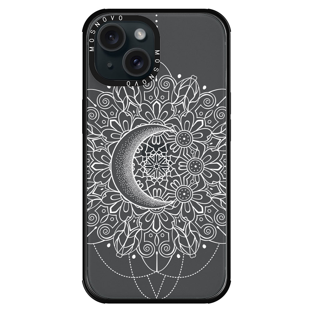 Celestial Moon Mandala Phone Case - iPhone 15 Case - MOSNOVO