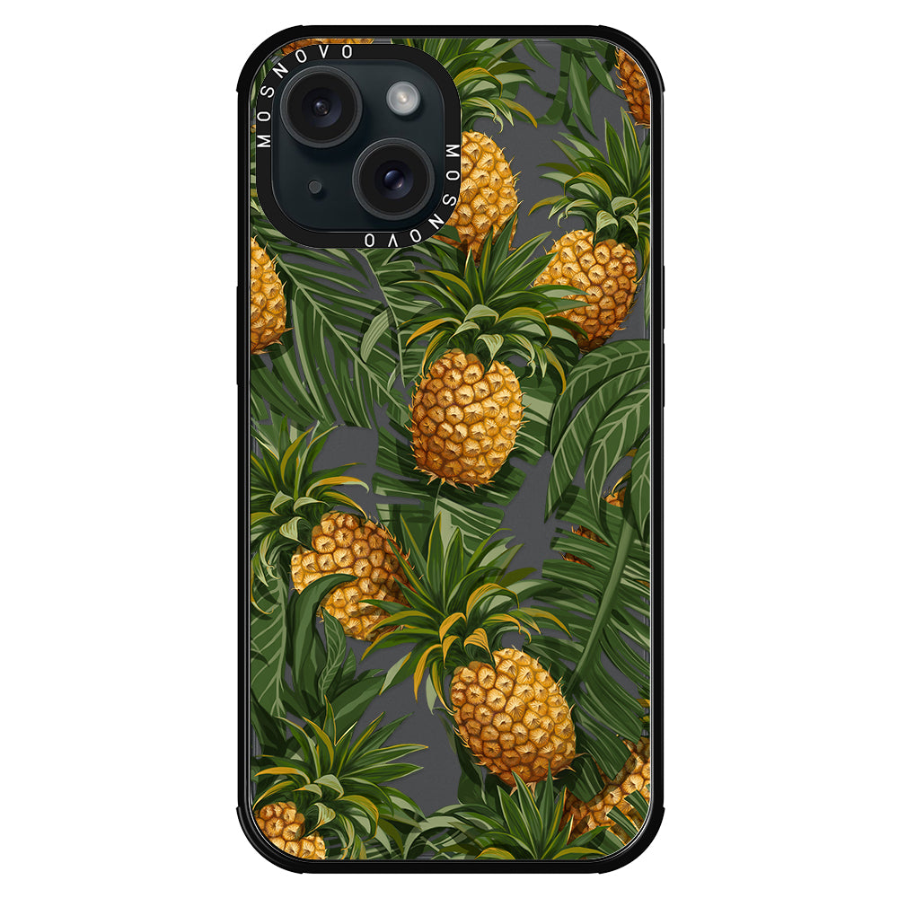 Pineapple Botany Phone Case - iPhone 15 Case - MOSNOVO