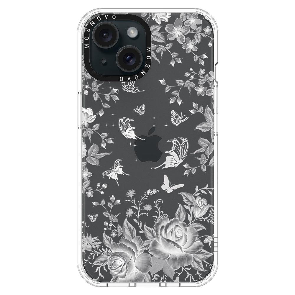 Fairy White Garden Phone Case - iPhone 15 Plus Case - MOSNOVO