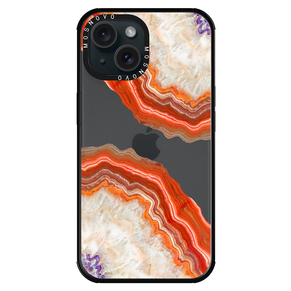 Agate Red Phone Case - iPhone 15 Case - MOSNOVO