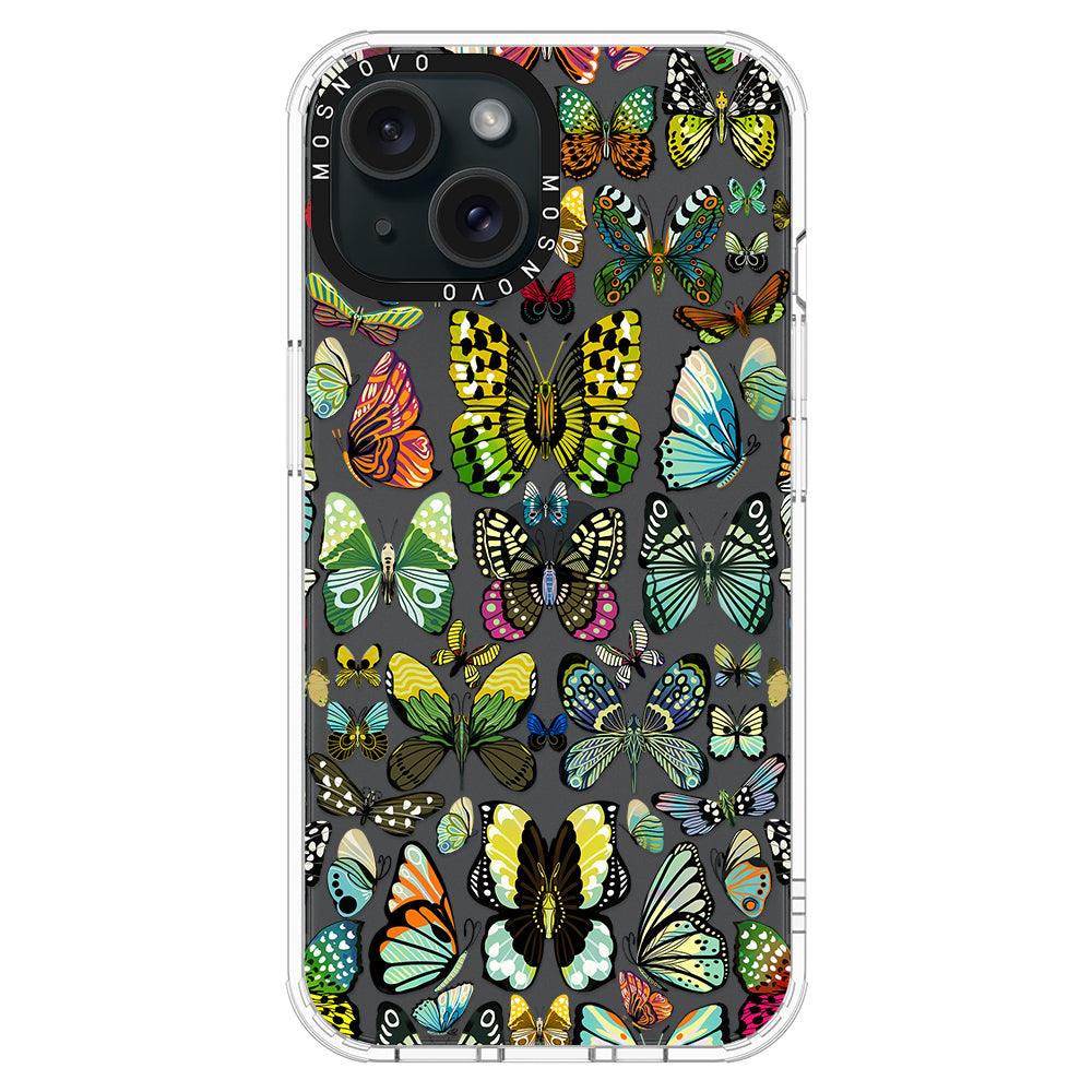 Butterflies Phone Case - iPhone 15 Plus Case - MOSNOVO