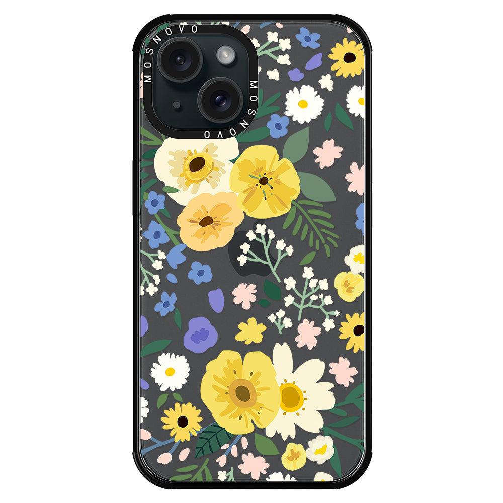 Spring Wild Floral Phone Case - iPhone 15 Plus Case - MOSNOVO