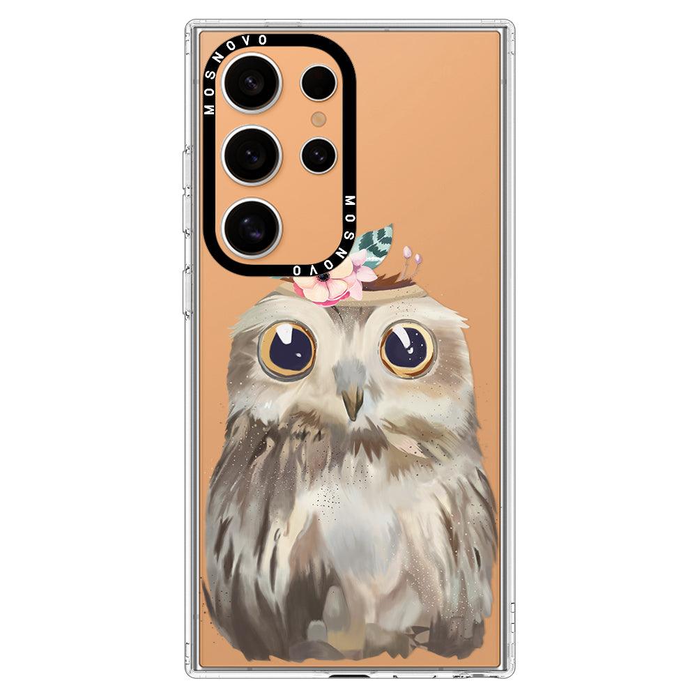 Cute Owl Phone Case - Samsung Galaxy S24 Ultra Case - MOSNOVO