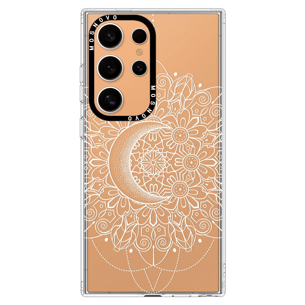 Moon Henna Phone Case - Samsung Galaxy S24 Ultra Case - MOSNOVO