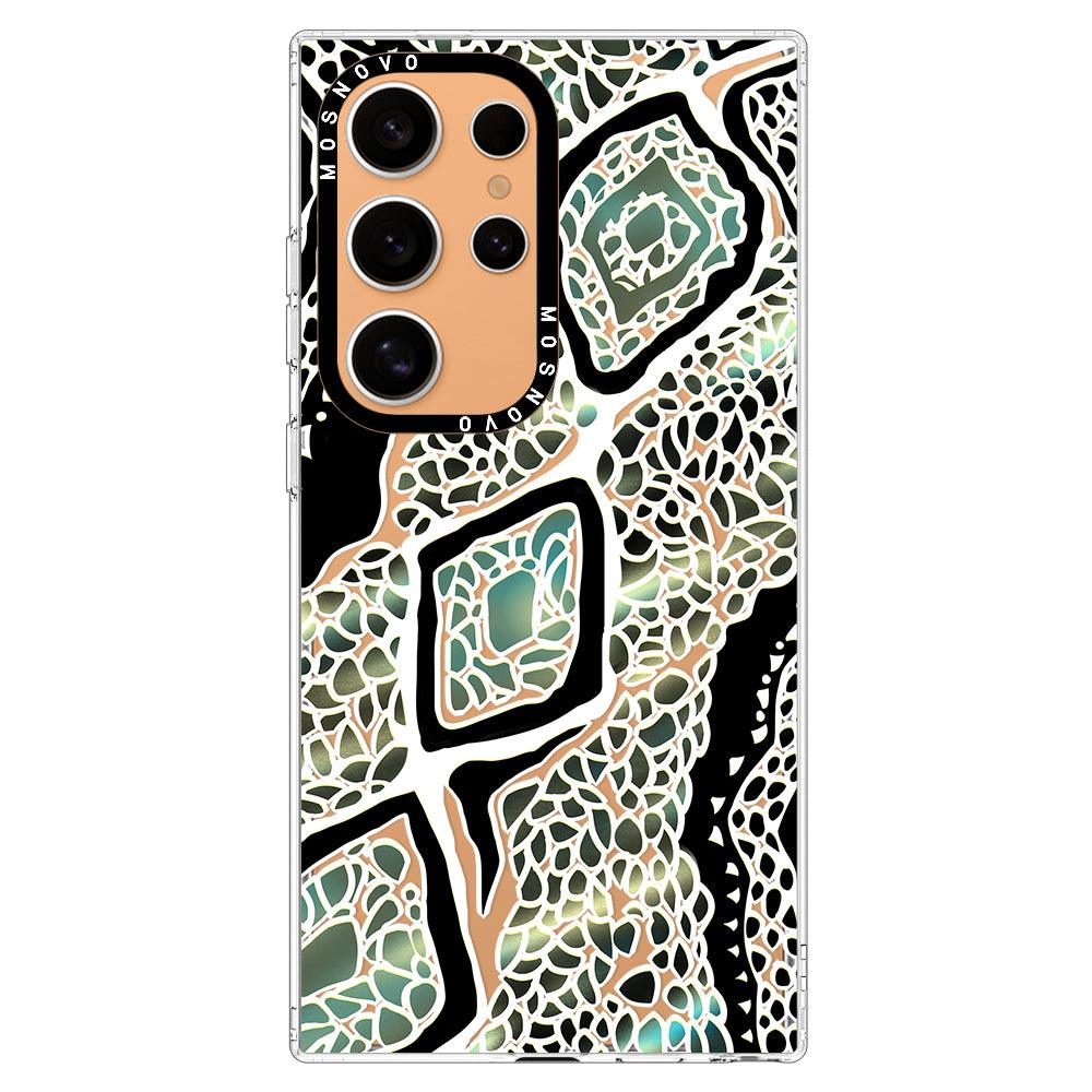 Jade Snake Phone Case - Samsung Galaxy S24 Ultra Case - MOSNOVO