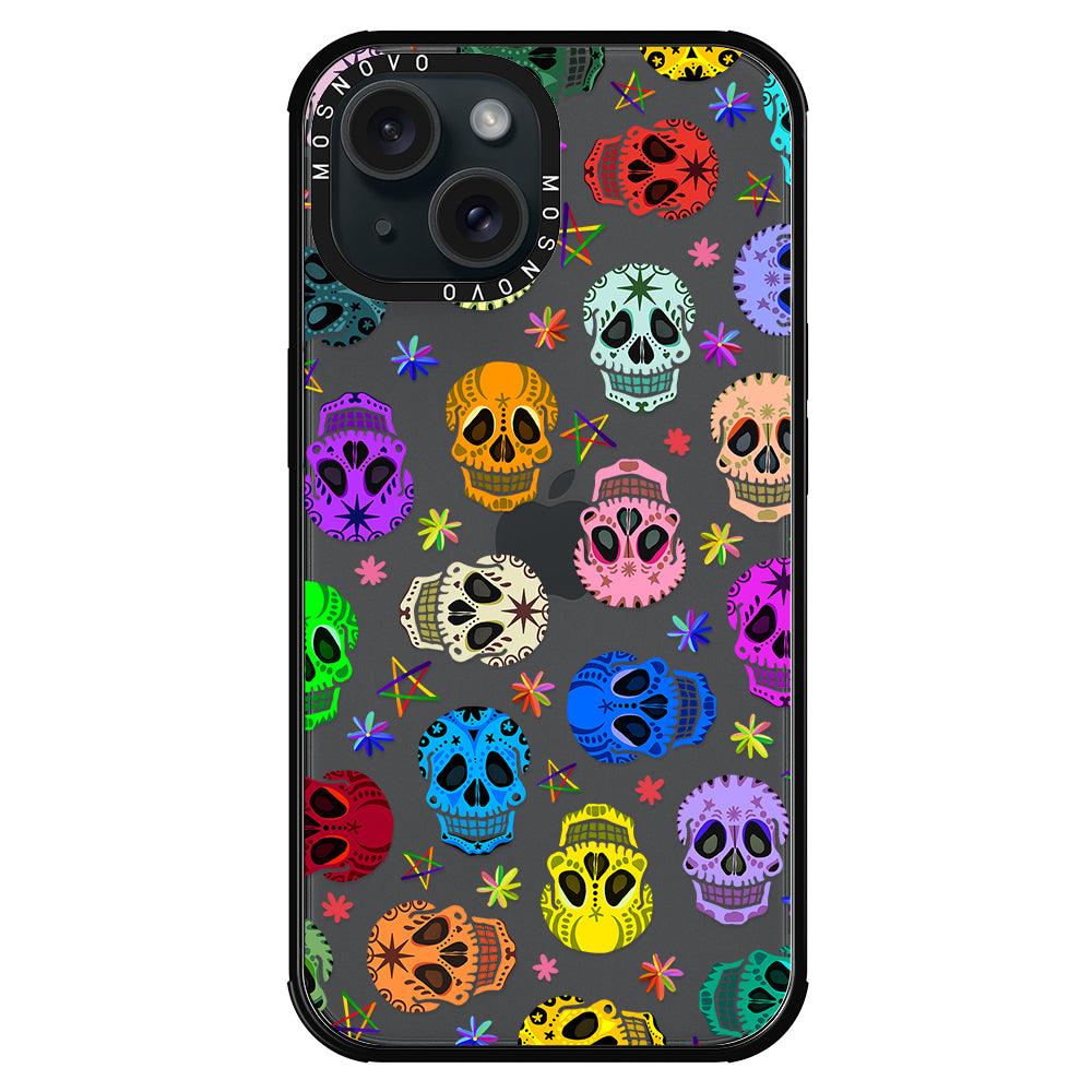 Skull Phone Case - iPhone 15 Plus Case - MOSNOVO